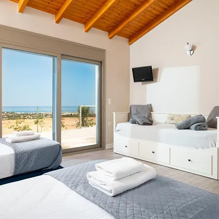 Chrisa Seaview In Piskopiano - Private Pool *