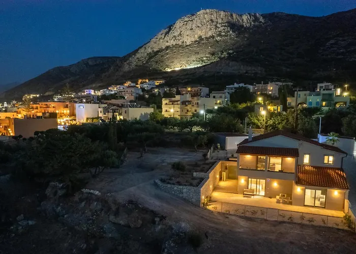Villa Chrisa Seaview In Piskopiano - Private Pool Chersonissos
